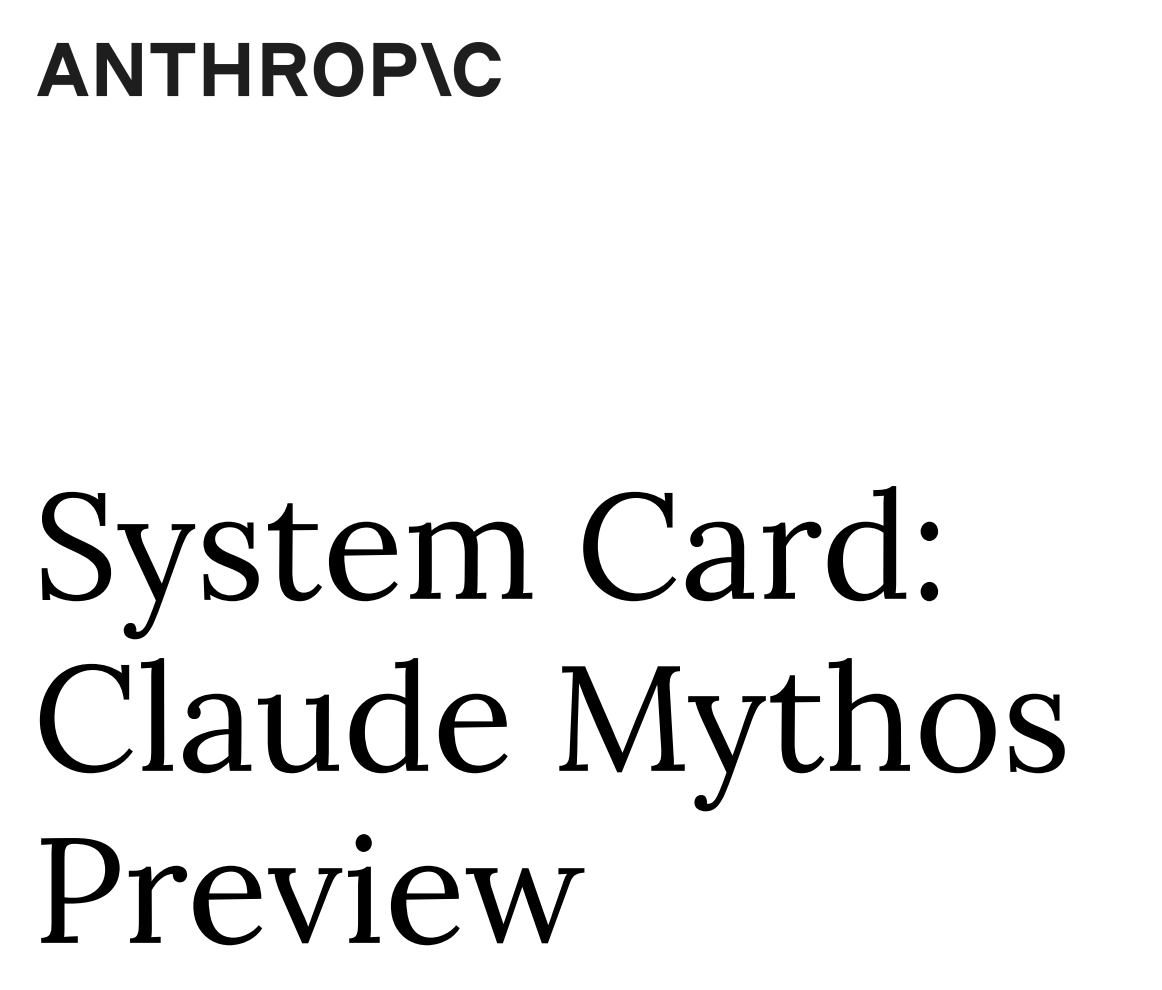 Claude Mythos Preview 시스템 카드 분석