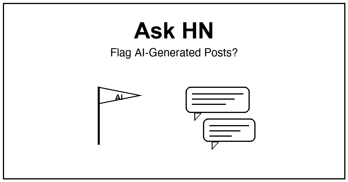 Ask HN - AI 생성 글에 플래그를 달아야 할까