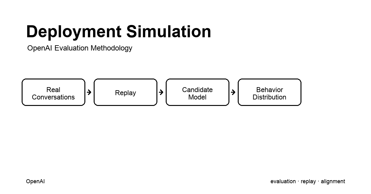 OpenAI Deployment Simulation - 실사용 대화 재생으로 출시 전 모델 행동 예측