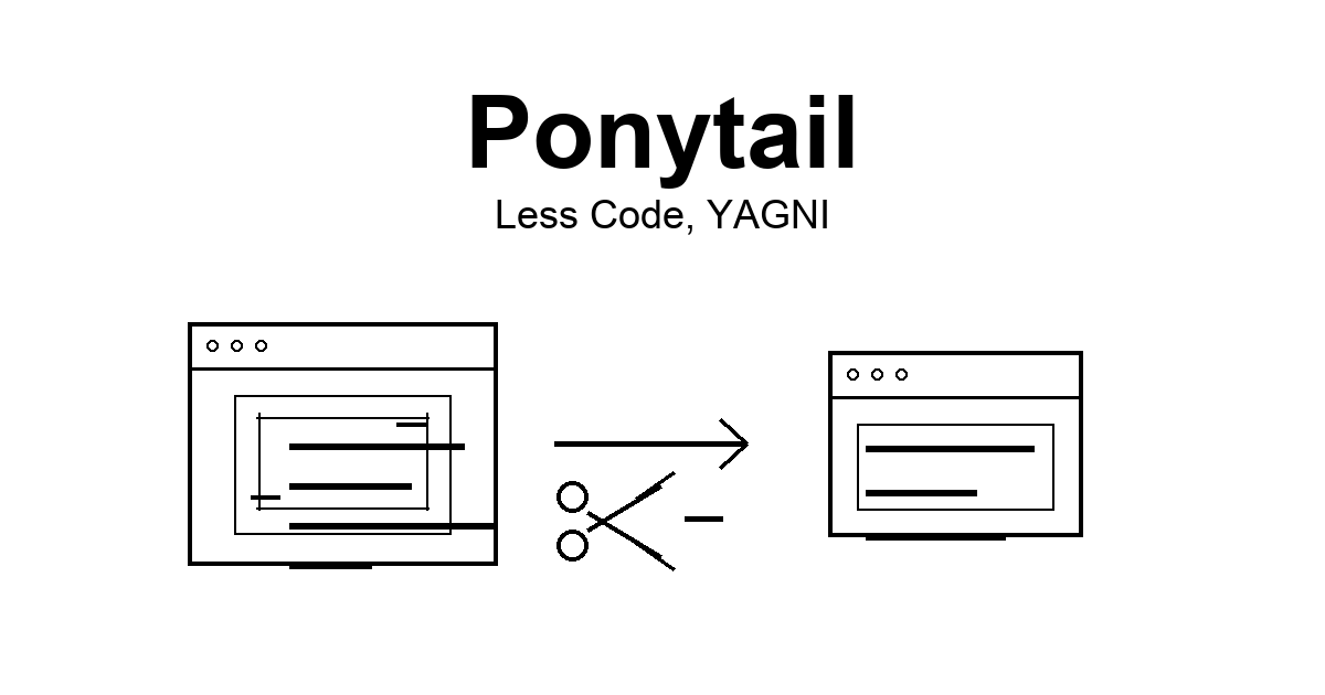 Ponytail - AI 코딩 에이전트에 최소주의 심기